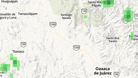 mapa de la ciudad de San Pedro Coxcaltepec Cantaros