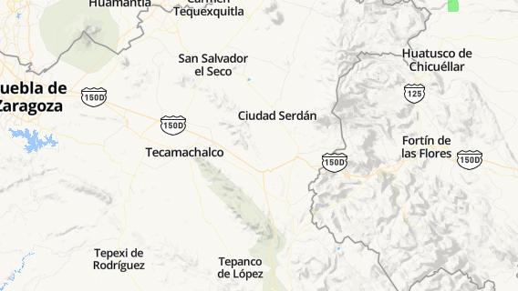 mapa de la ciudad de San Pedro Temamatla