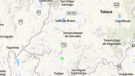 mapa de la ciudad de San Pedro Tenayac