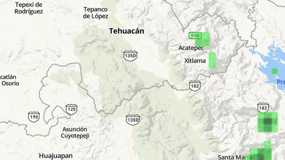 mapa de la ciudad de San Pedro Tetitlan