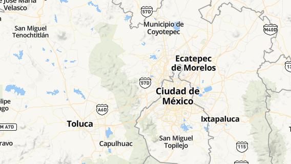 mapa de la ciudad de Santa Ana Jilotzingo