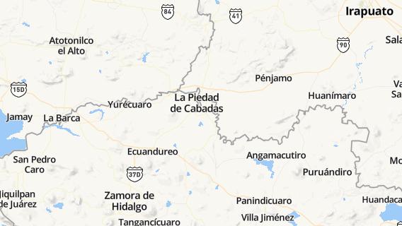 mapa de la ciudad de Santa Ana Pacueco