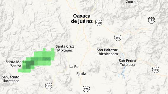 mapa de la ciudad de Santa Ana Zegache