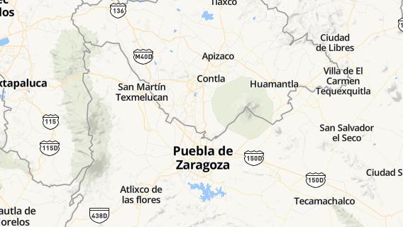 mapa de la ciudad de Santa Cruz Aquiahuac