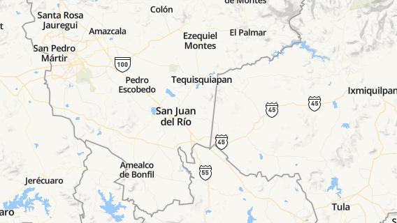 mapa de la ciudad de Santa Cruz Escandon
