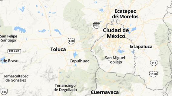 mapa de la ciudad de Santa Cruz Huitzizilapan