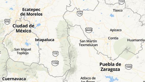 mapa de la ciudad de Santa Cruz Otlatla