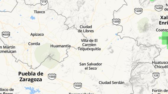 mapa de la ciudad de Santa Cruz Pocitos
