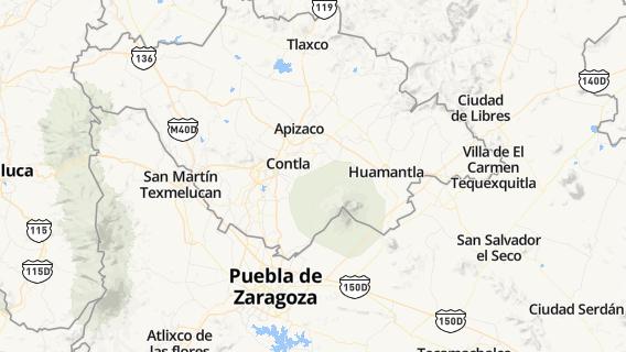 mapa de la ciudad de Santa Cruz Tlaxcala