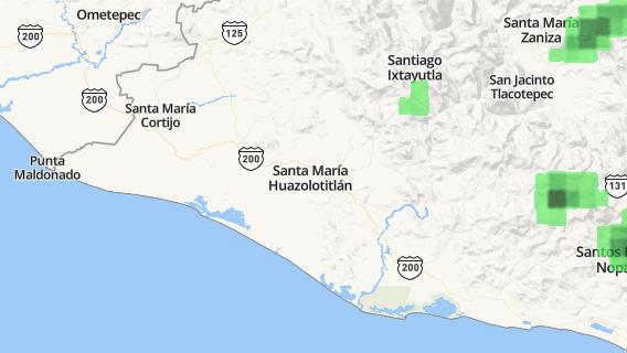 mapa de la ciudad de Santa Maria Huazolotitlan