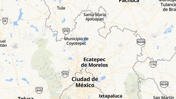 mapa de la ciudad de Santa Maria Huecatitla