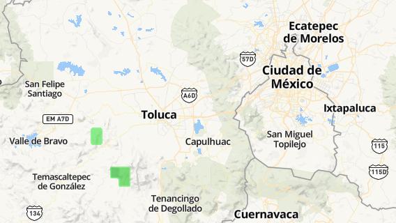 mapa de la ciudad de Santa Maria Totoltepec