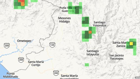 mapa de la ciudad de Santa Maria Zacatepec