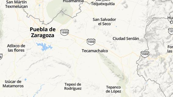 mapa de la ciudad de Santiago Acozac