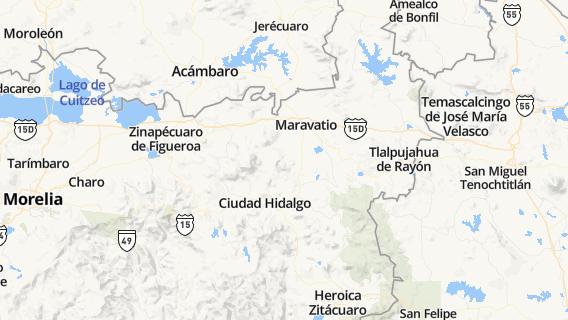mapa de la ciudad de Santiago Puriatzicuaro