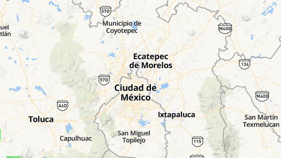 mapa de la ciudad de Sierra de Guadalupe