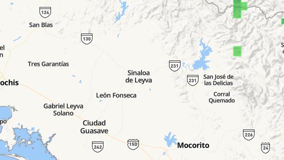 mapa de la ciudad de Sinaloa de Leyva