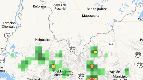 mapa de la ciudad de Tacotalpa