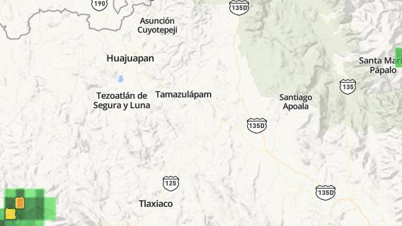 mapa de la ciudad de Tamazulapam Villa del Progreso