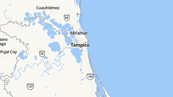 mapa de la ciudad de Tampico