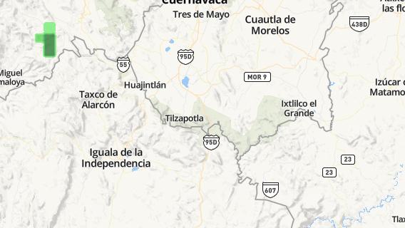 mapa de la ciudad de Tehuixtla