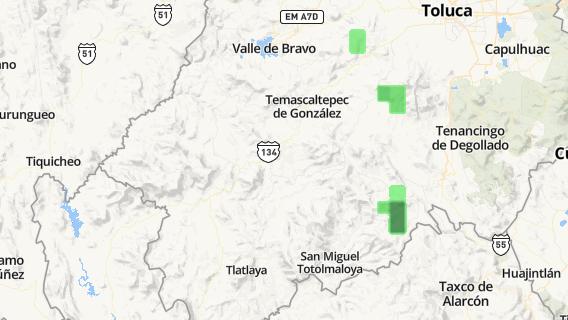 mapa de la ciudad de Tejupilco de Hidalgo