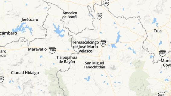 mapa de la ciudad de Temascalcingo de Jose Maria Velazco