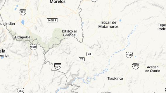 mapa de la ciudad de Teotlalco