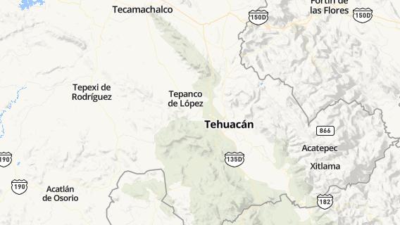 mapa de la ciudad de Tepanco