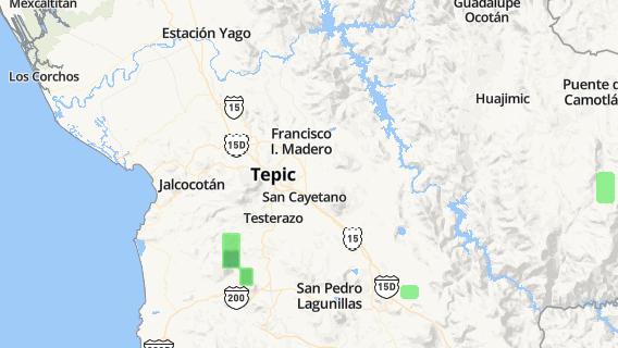 mapa de la ciudad de Tepic