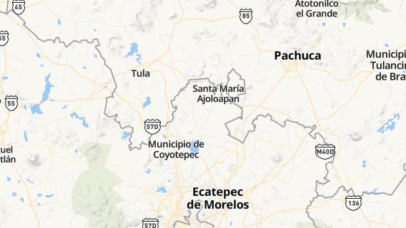 mapa de la ciudad de Tequixquiac