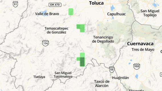 mapa de la ciudad de Texcapilla