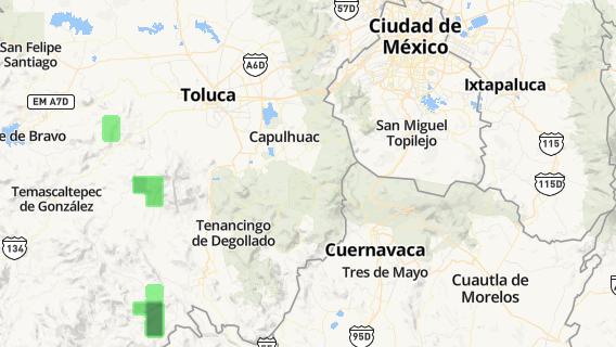 mapa de la ciudad de Tlacomulco