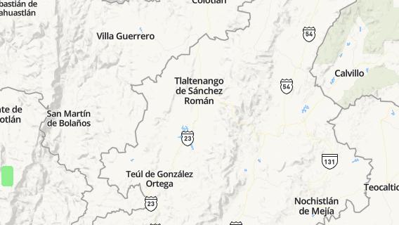 mapa de la ciudad de Tlaltenango de Sanchez Roman
