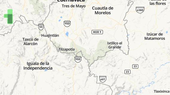 mapa de la ciudad de Tlatenchi