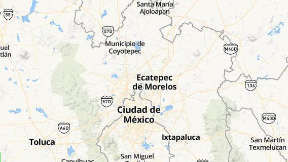 mapa de la ciudad de Tultepec