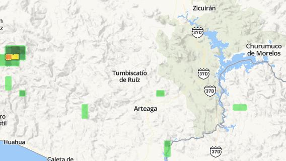 mapa de la ciudad de Tumbiscatio de Ruiz