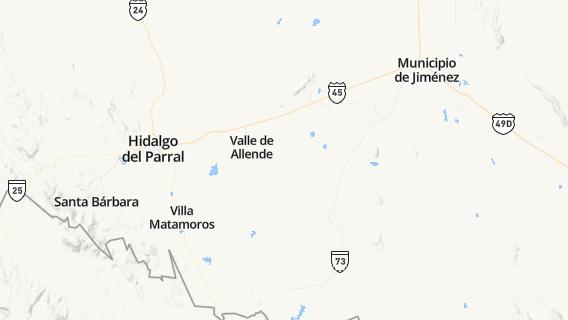mapa de la ciudad de Valle de Allende