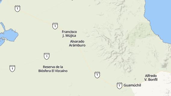 mapa de la ciudad de Villa Alberto Andres Alvarado Aramburo