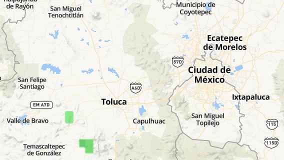 mapa de la ciudad de Villa Cuauhtemoc Otzolotepec
