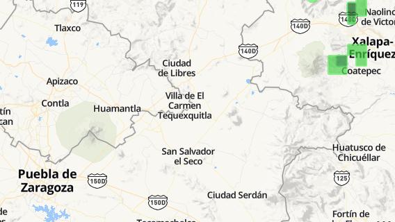 mapa de la ciudad de Villa de El Carmen Tequexquitla