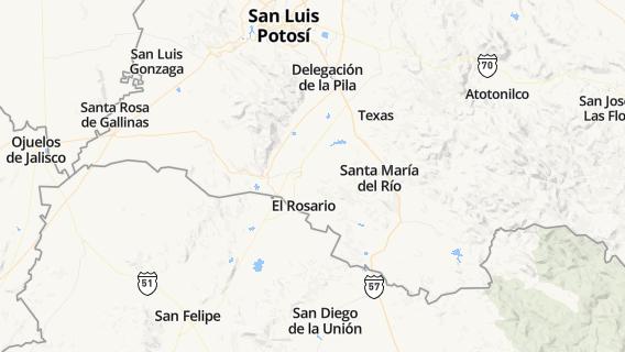 mapa de la ciudad de Villa de Reyes