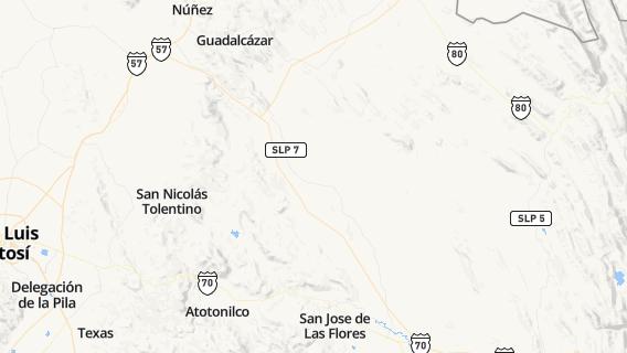 mapa de la ciudad de Villa Juarez