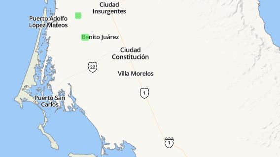 mapa de la ciudad de Villa Morelos