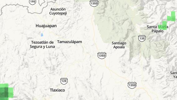 mapa de la ciudad de Villa Tejupam de la Union