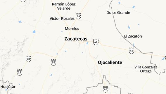 mapa de la ciudad de Zacatecas