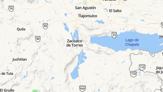 mapa de la ciudad de Zacoalco de Torres