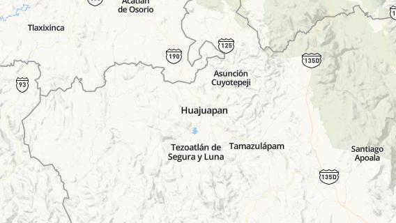 mapa de la ciudad de Zapotitlan Palmas