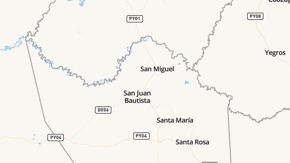 mapa de la ciudad de San Juan Bautista