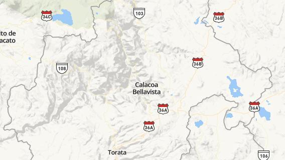 mapa de la ciudad de Calacoa